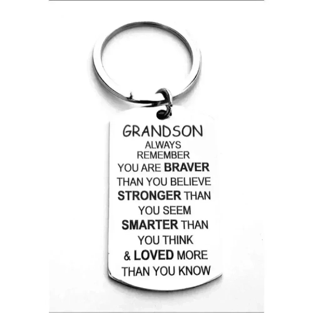 To my Grandson LOVE KEYCHAIN